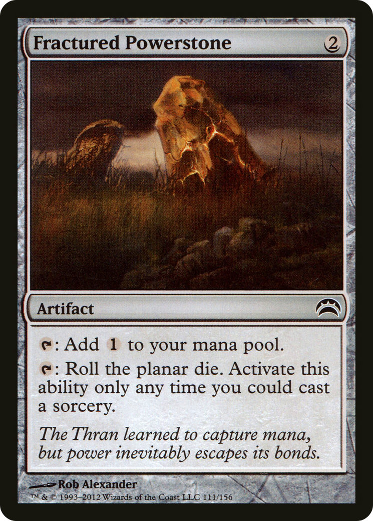 Fractured Powerstone (111) Foil - Planechase 2012