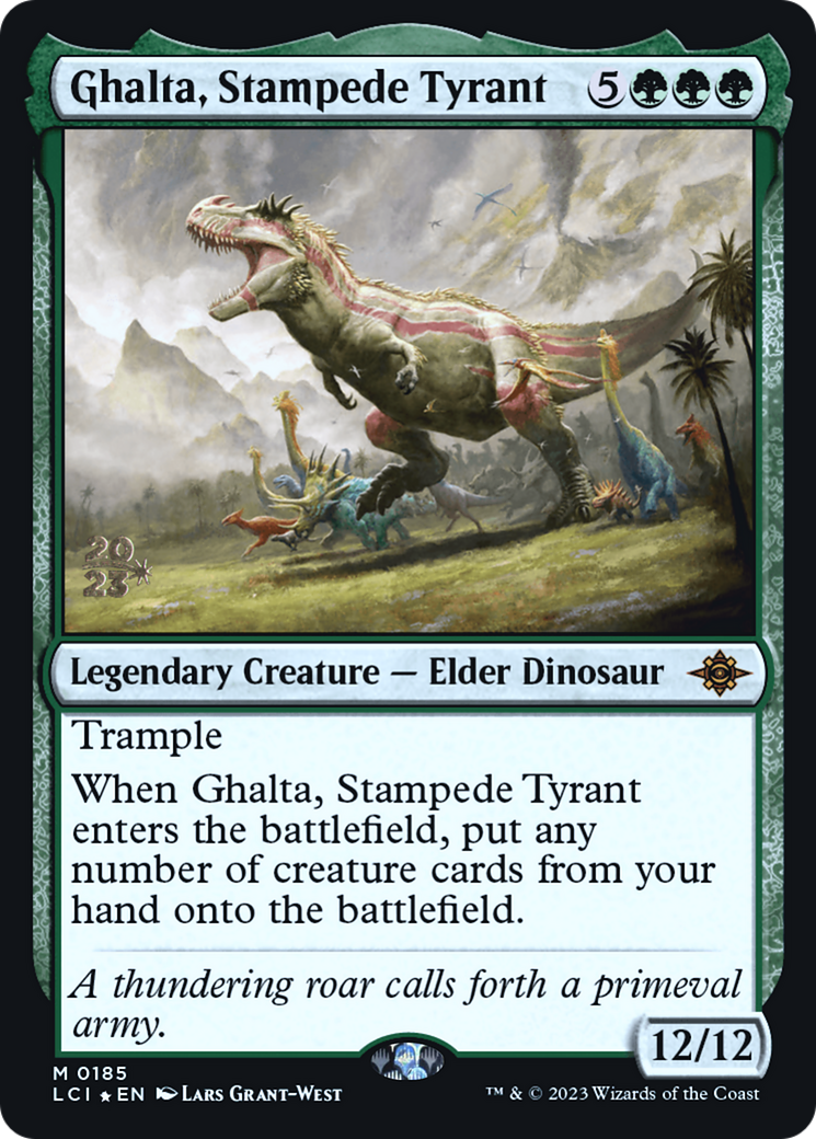 Ghalta, Stampede Tyrant (185) Foil - The Lost Caverns of Ixalan Promos