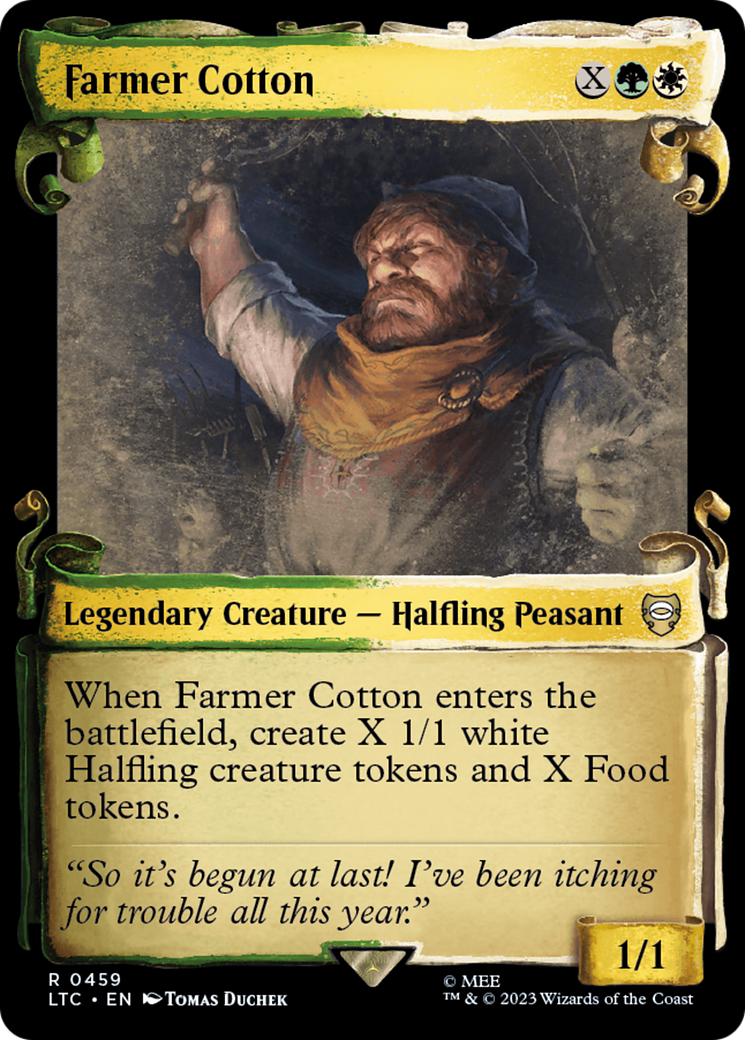 Farmer Cotton (Showcase) (459) Foil - Tales of Middle-earth Commander