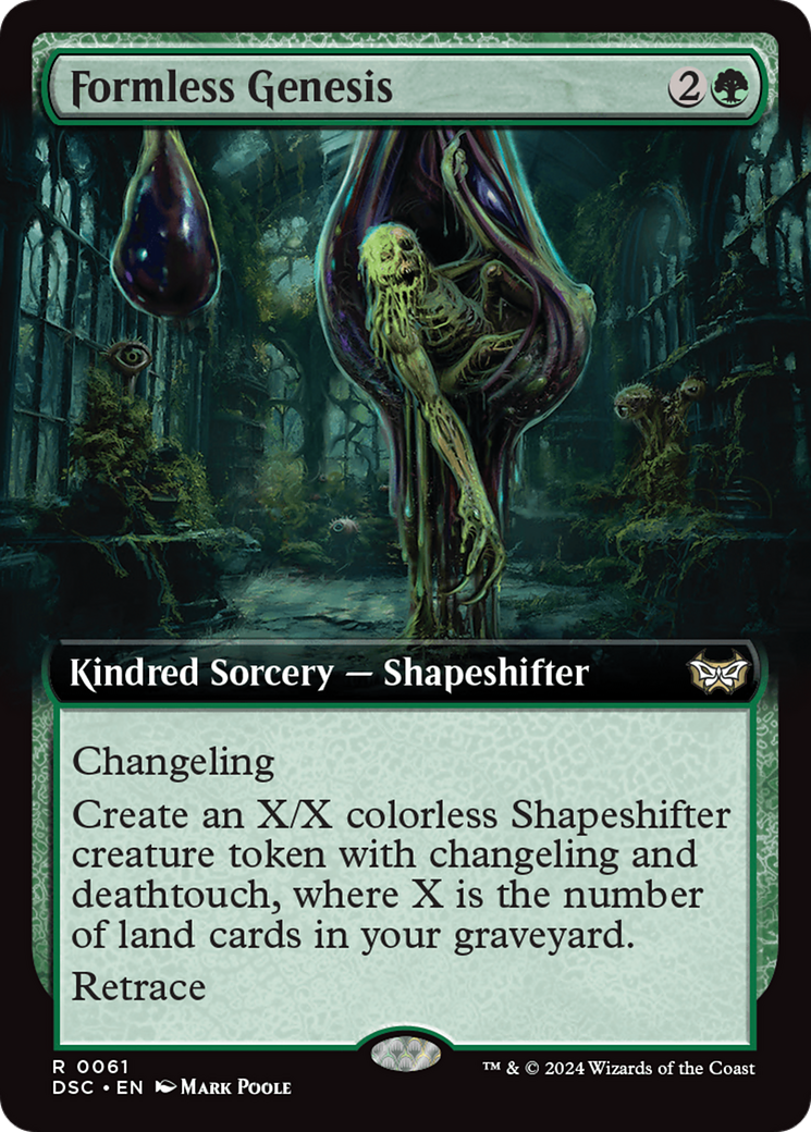 Formless Genesis (Extended Art) (061) - Duskmourn: House of Horror Commander