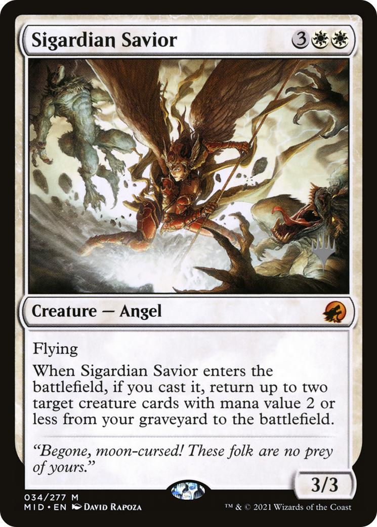 Sigardian Savior (034) Foil - Innistrad: Midnight Hunt Promos