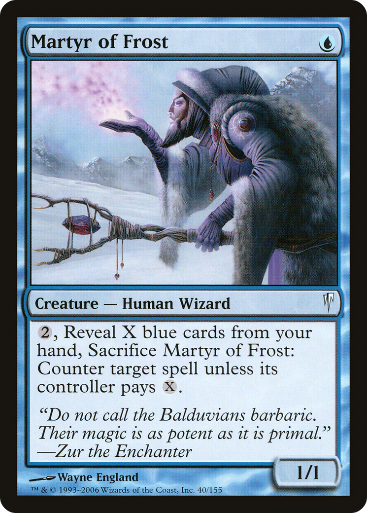 Martyr of Frost (040) Foil - Coldsnap