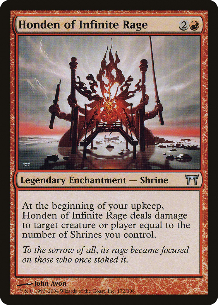 Honden of Infinite Rage (172) Foil - Champions of Kamigawa
