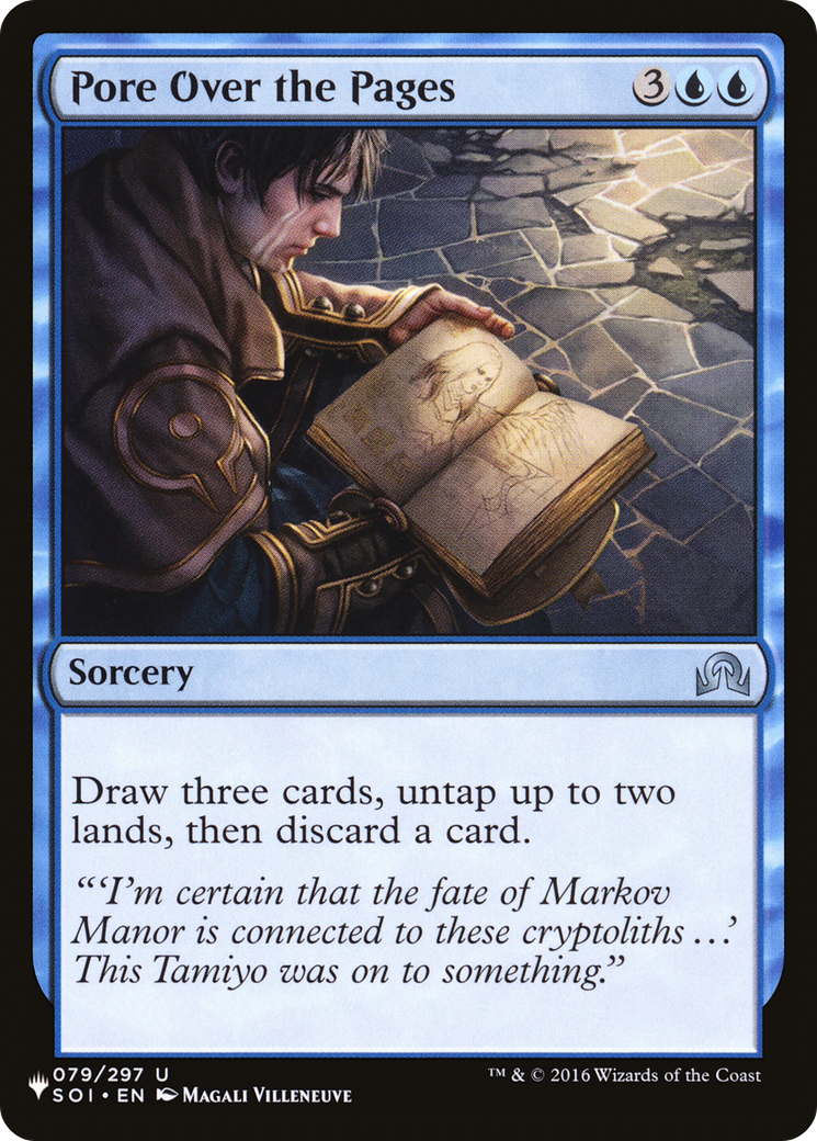 Pore Over the Pages (SOI-79) - The List