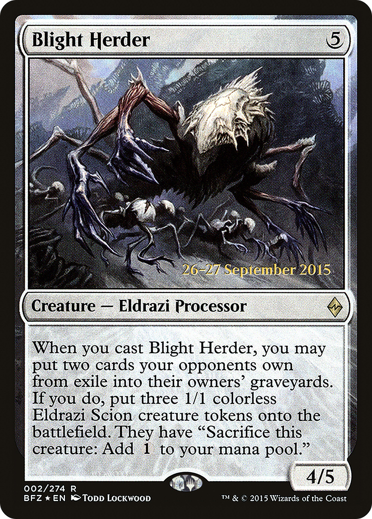 Blight Herder (002) Foil - Battle for Zendikar Promos