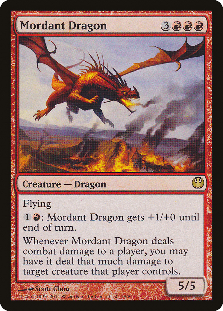 Mordant Dragon (058) - Duel Decks: Knights vs. Dragons