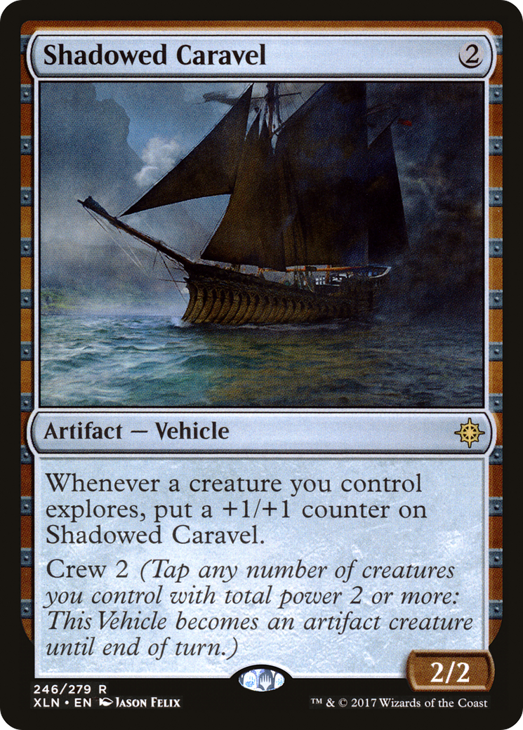Shadowed Caravel (246) Foil - Ixalan