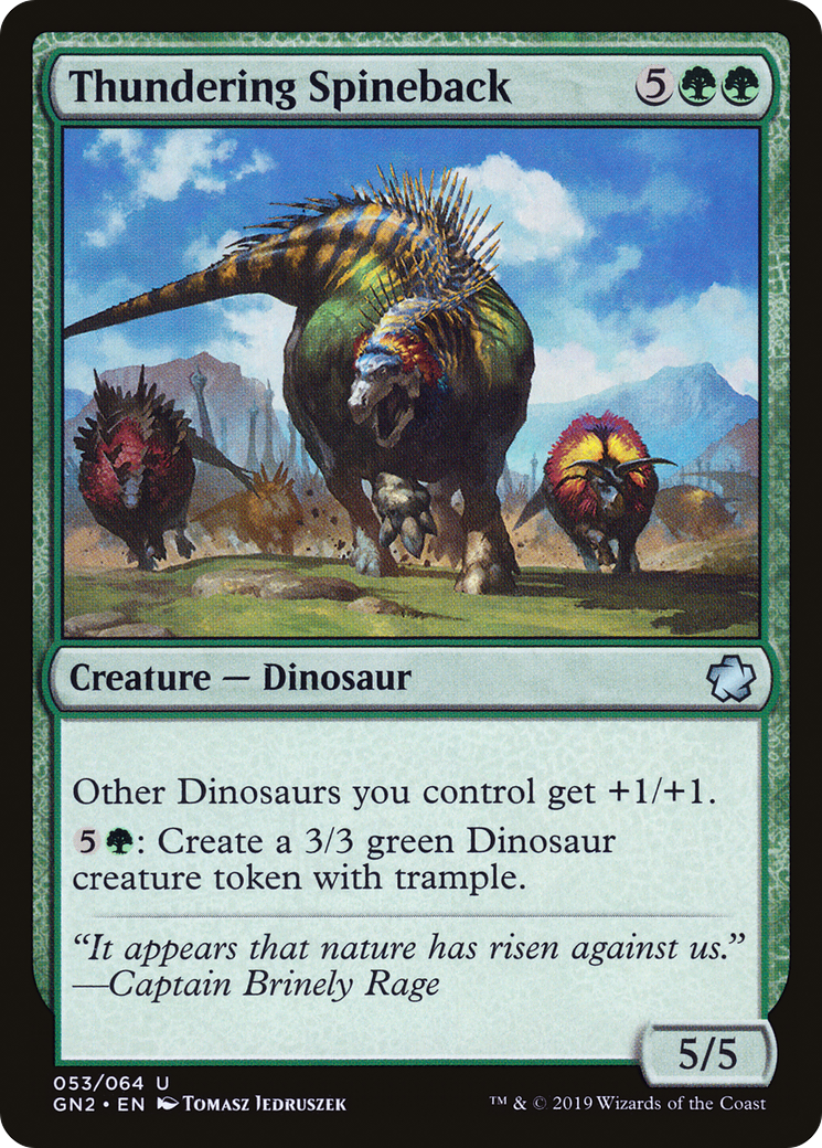 Thundering Spineback (053) - Game Night 2019