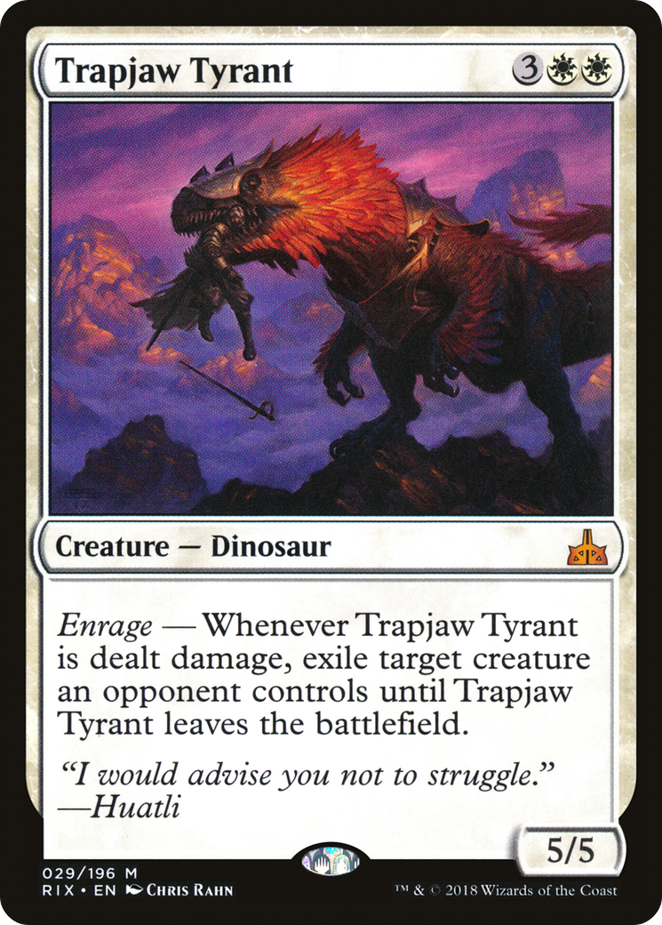 Trapjaw Tyrant (029) Foil - Rivals of Ixalan