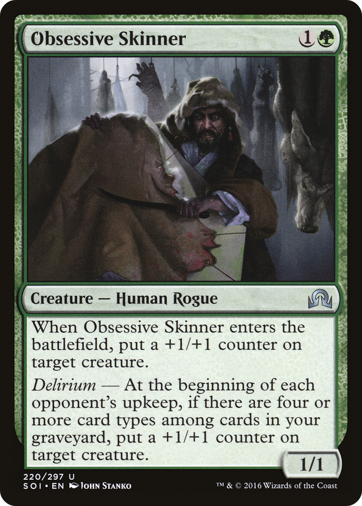 Obsessive Skinner (220) Foil - Shadows over Innistrad
