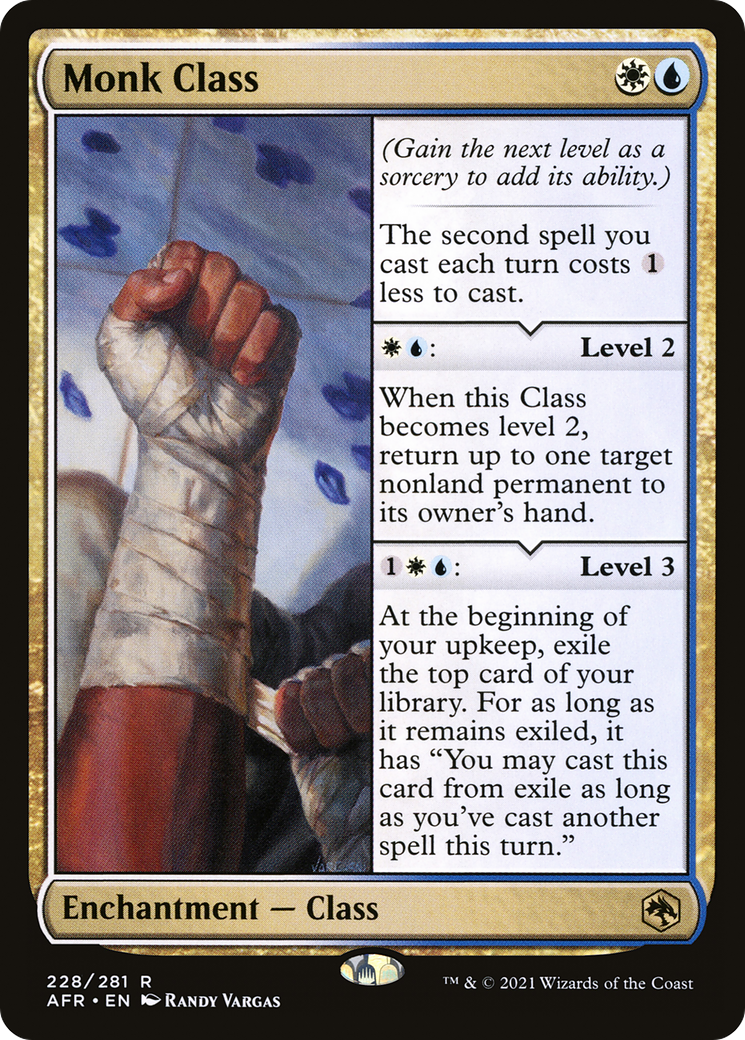 Monk Class (228) Foil - Adventures in the Forgotten Realms