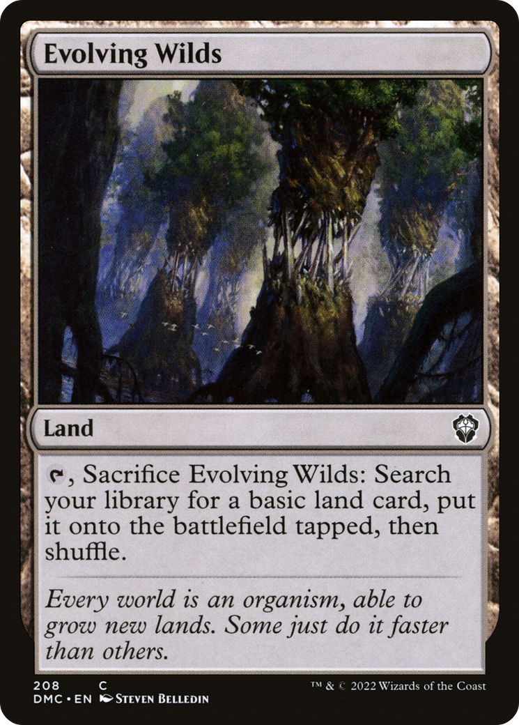 Evolving Wilds (208) - Dominaria United Commander