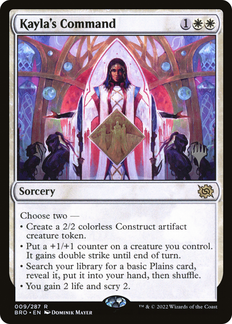Kayla's Command (009) Foil - The Brothers' War Promos
