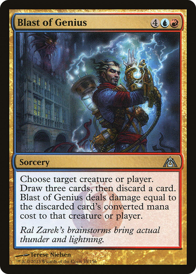 Blast of Genius (055) Foil - Dragon's Maze
