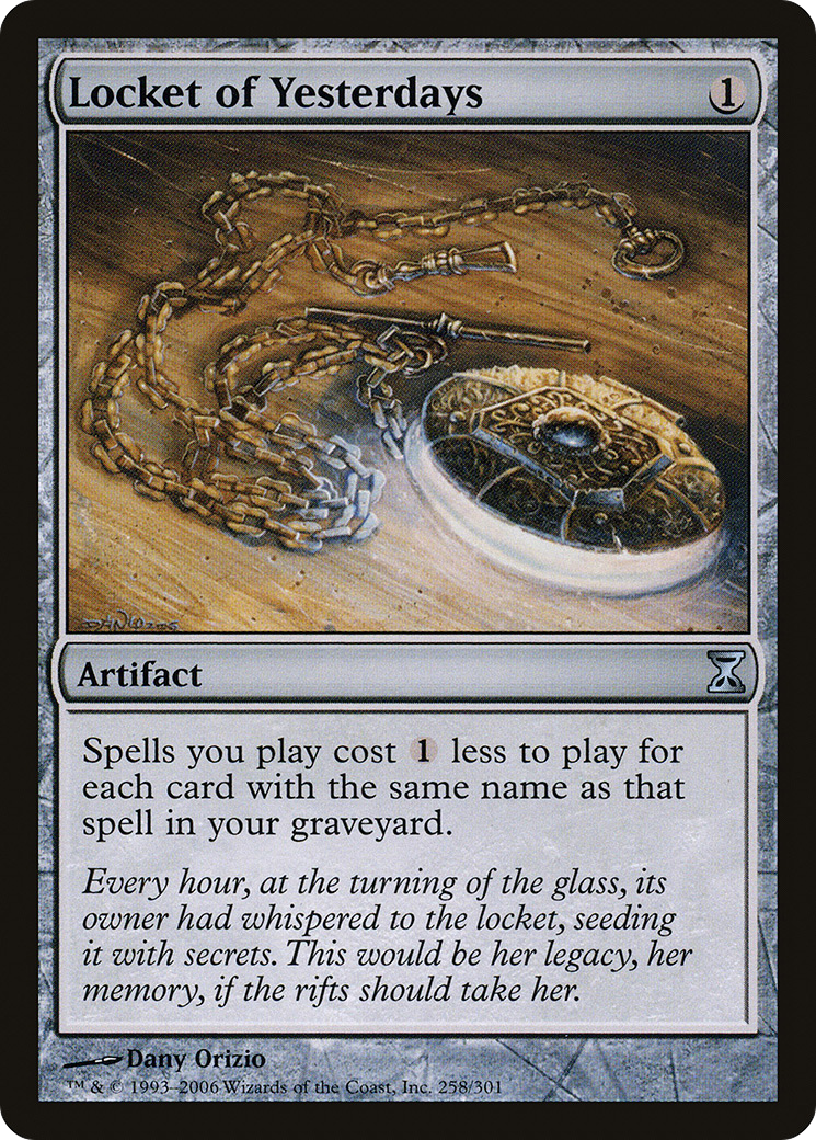 Locket of Yesterdays (258) Foil - Time Spiral
