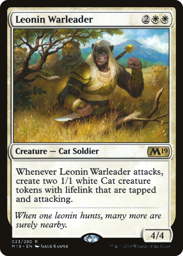 Leonin Warleader (023) - Core Set 2019