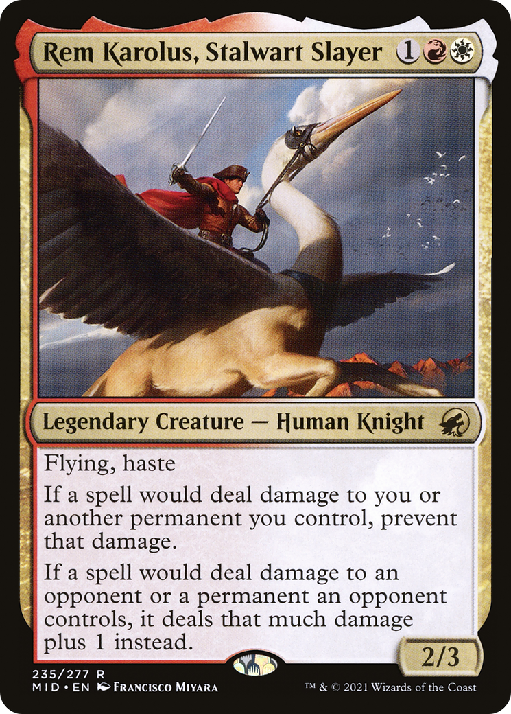 Rem Karolus, Stalwart Slayer (235) Foil - Innistrad: Midnight Hunt