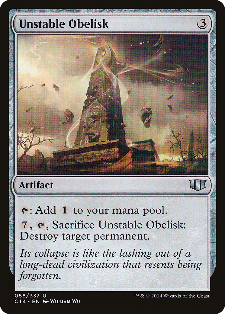 Unstable Obelisk (058) - Commander 2014
