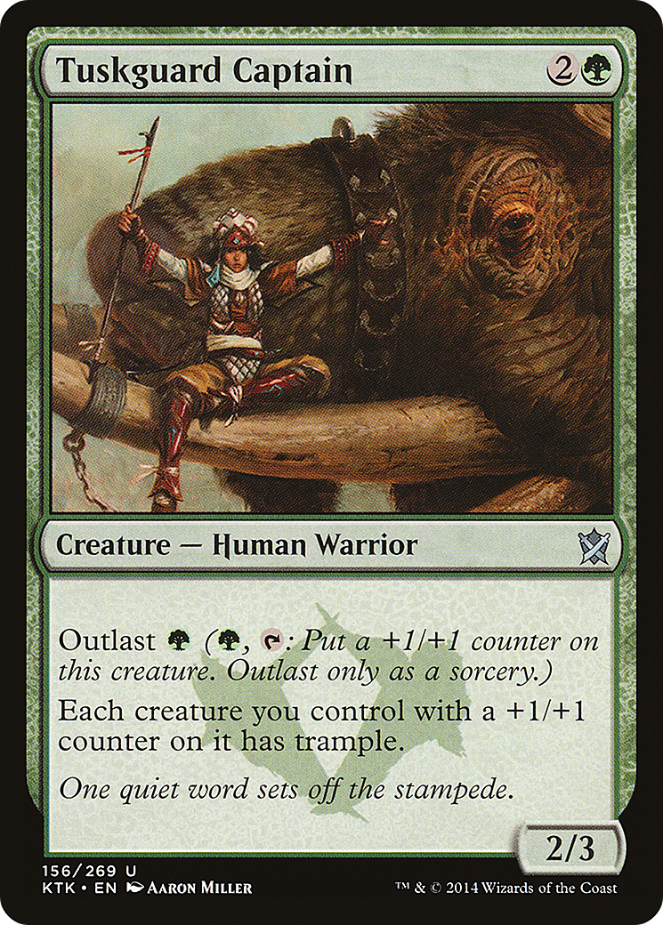 Tuskguard Captain (156) Foil - Khans of Tarkir