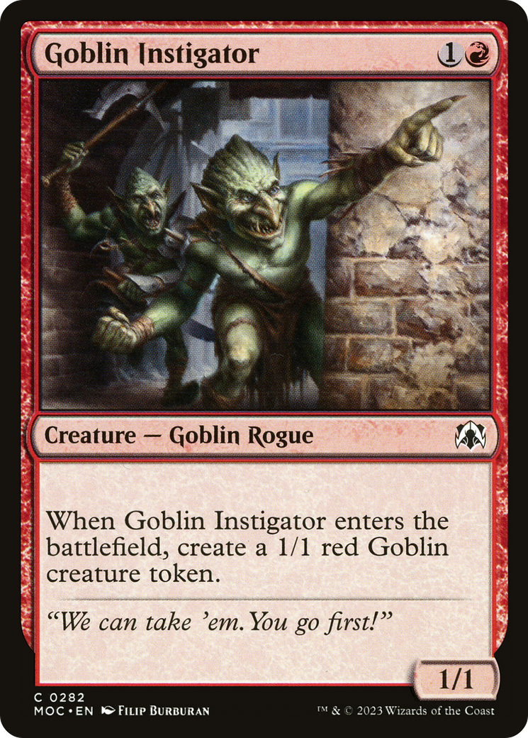 Goblin Instigator (282) - March of the Machine Commander