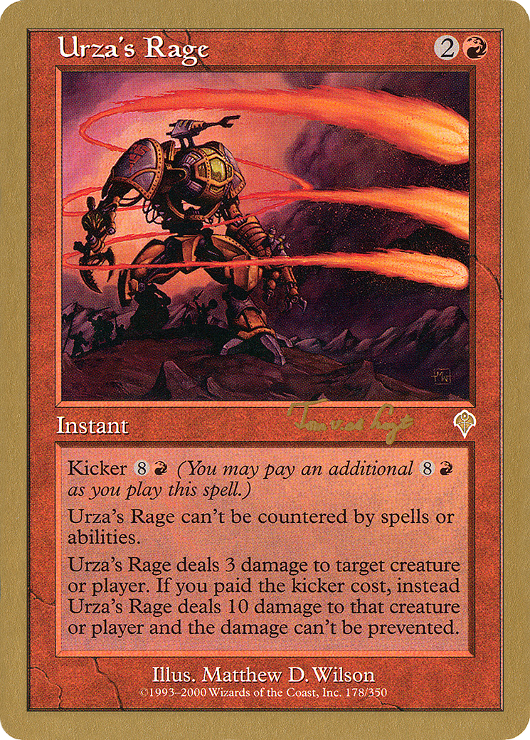 Urza's Rage - 2001 Tom van de Logt (INV) (Retro) - World Championship Decks 2001