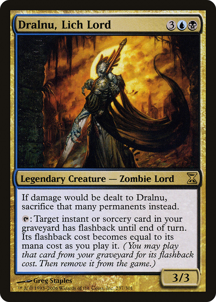 Dralnu, Lich Lord (237) Foil - Time Spiral