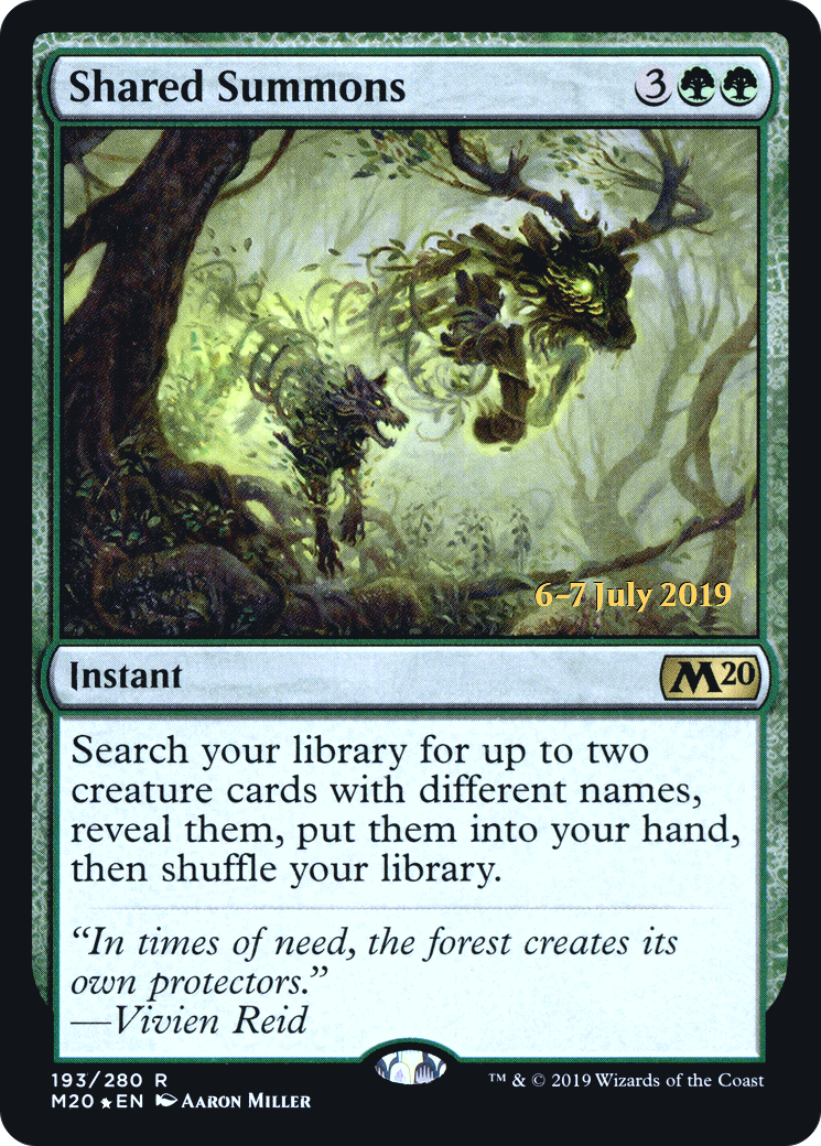 Shared Summons (193) Foil - Core Set 2020 Promos