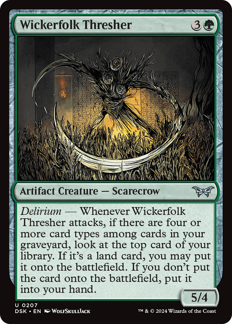 Wickerfolk Thresher (207) Foil - Duskmourn: House of Horror