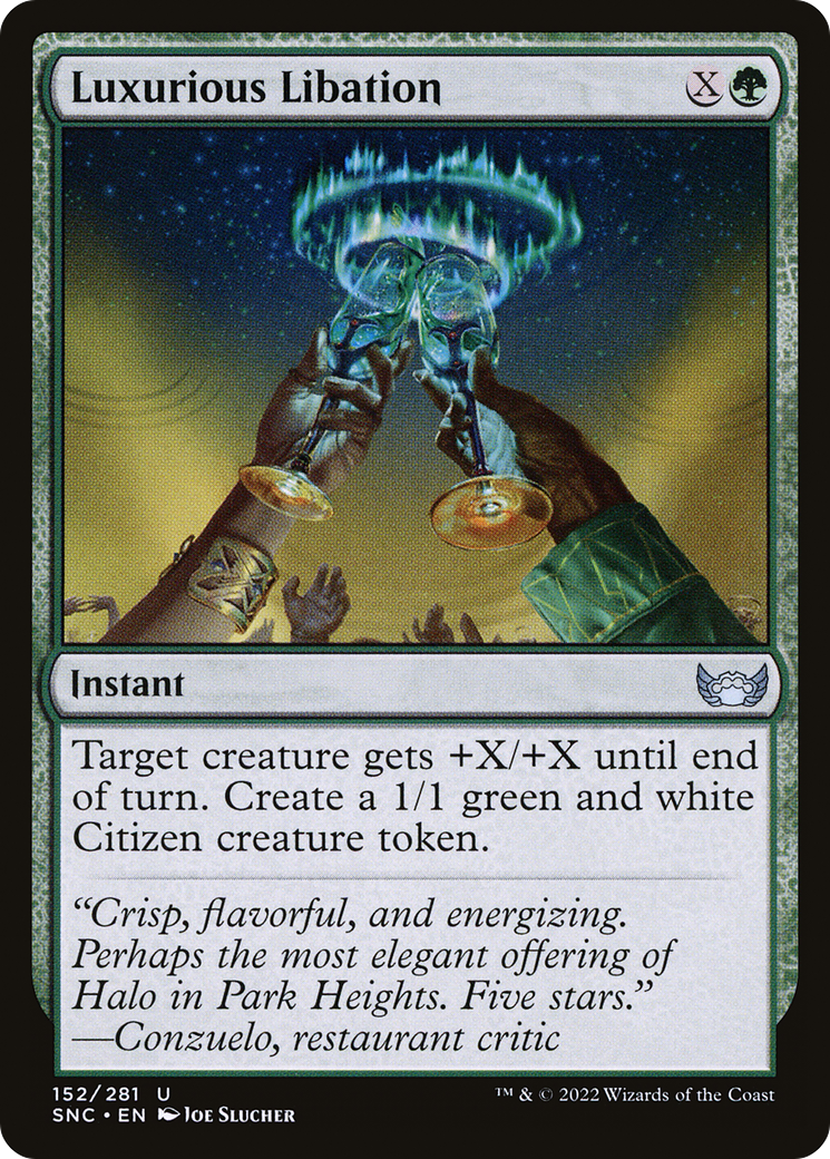 Luxurious Libation (152) Foil - Streets of New Capenna