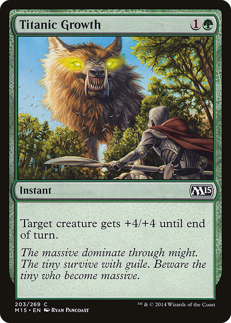 Titanic Growth (203) Foil - Magic 2015