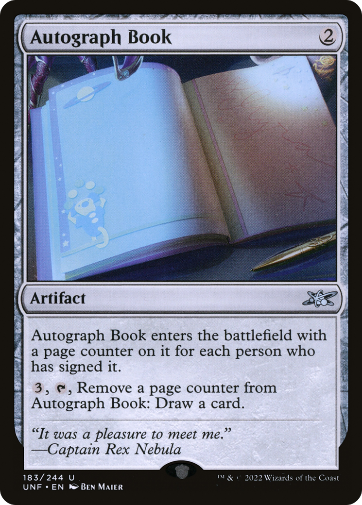 Autograph Book (183) - Unfinity