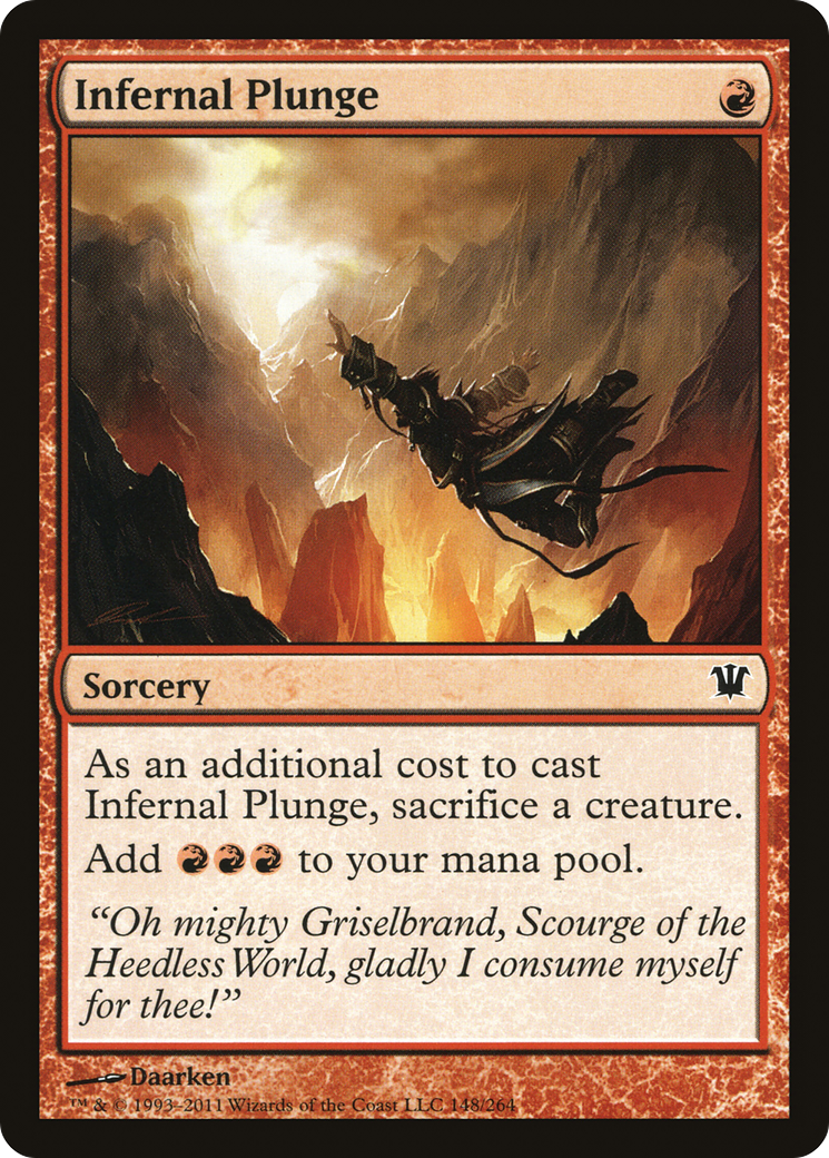 Infernal Plunge (148) Foil - Innistrad