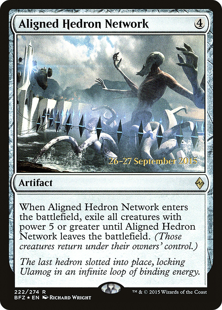 Aligned Hedron Network (222s) Foil - Battle for Zendikar Promos