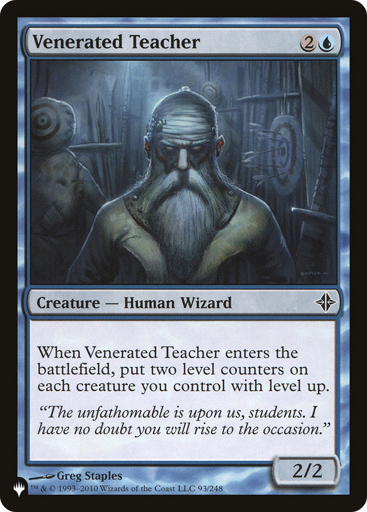 Venerated Teacher (ROE-93) - The List