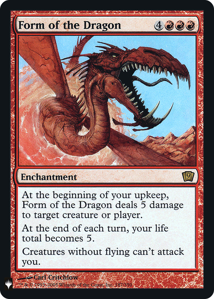Form of the Dragon (9ED-187) Foil - The List