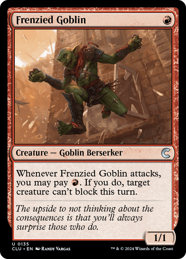Frenzied Goblin (135) - Ravnica: Clue Edition