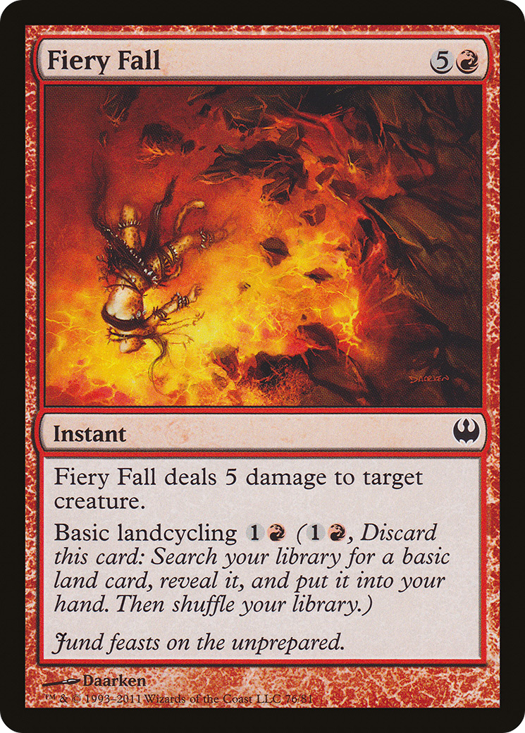 Fiery Fall (076) - Duel Decks: Knights vs. Dragons