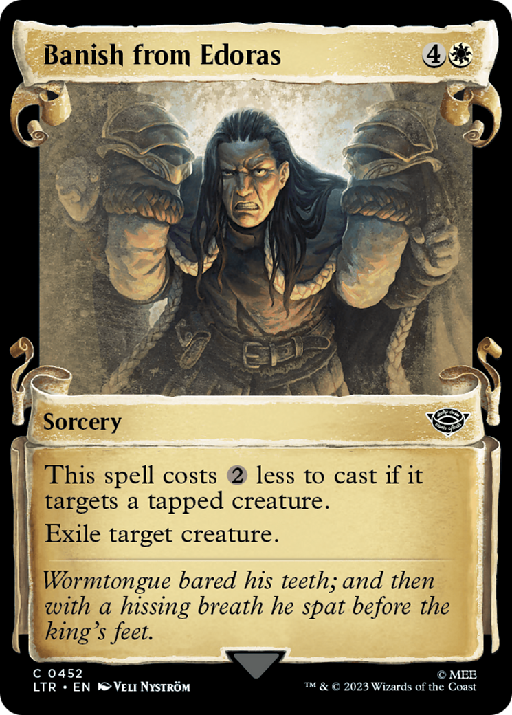 Banish from Edoras (Showcase) (452) Foil - The Lord of the Rings: Tales of Middle-earth