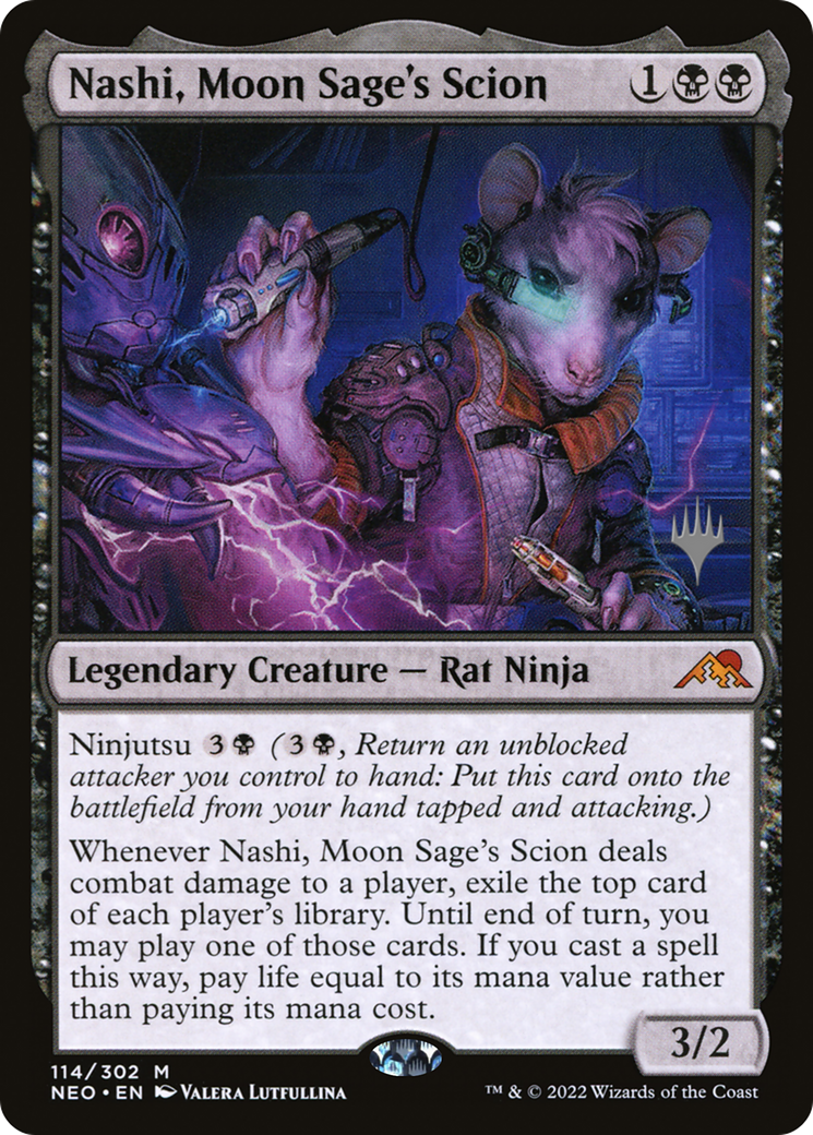 Nashi, Moon Sage's Scion (114) - Kamigawa: Neon Dynasty Promos
