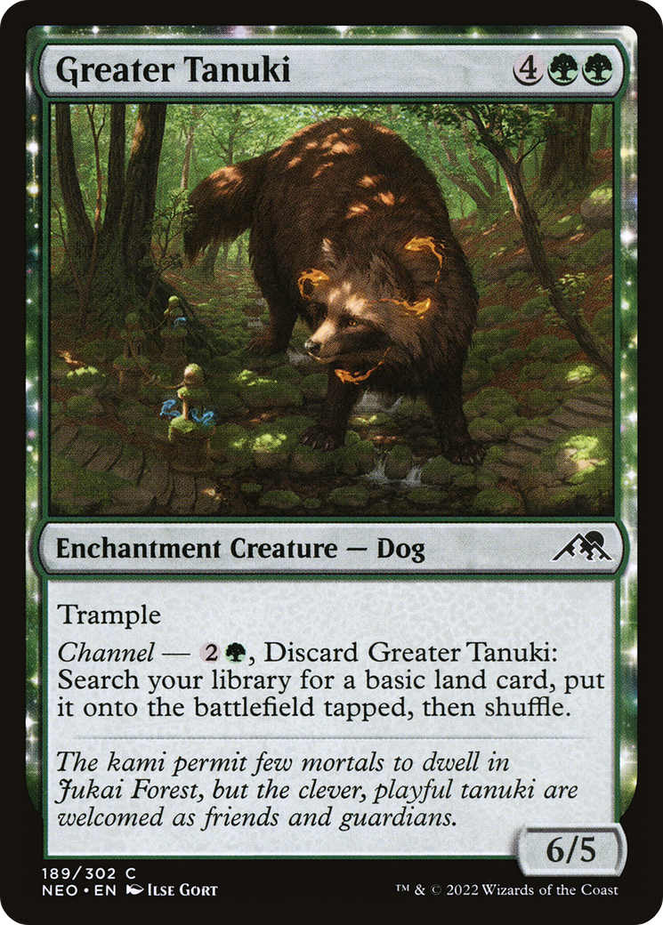 Greater Tanuki (189) - Kamigawa: Neon Dynasty