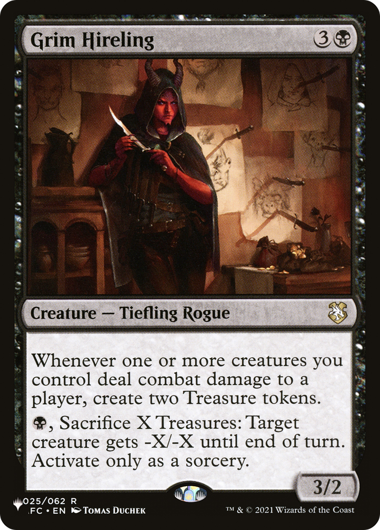 Grim Hireling (AFC-25) - The List