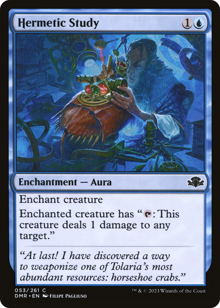 Hermetic Study (053) Foil - Dominaria Remastered