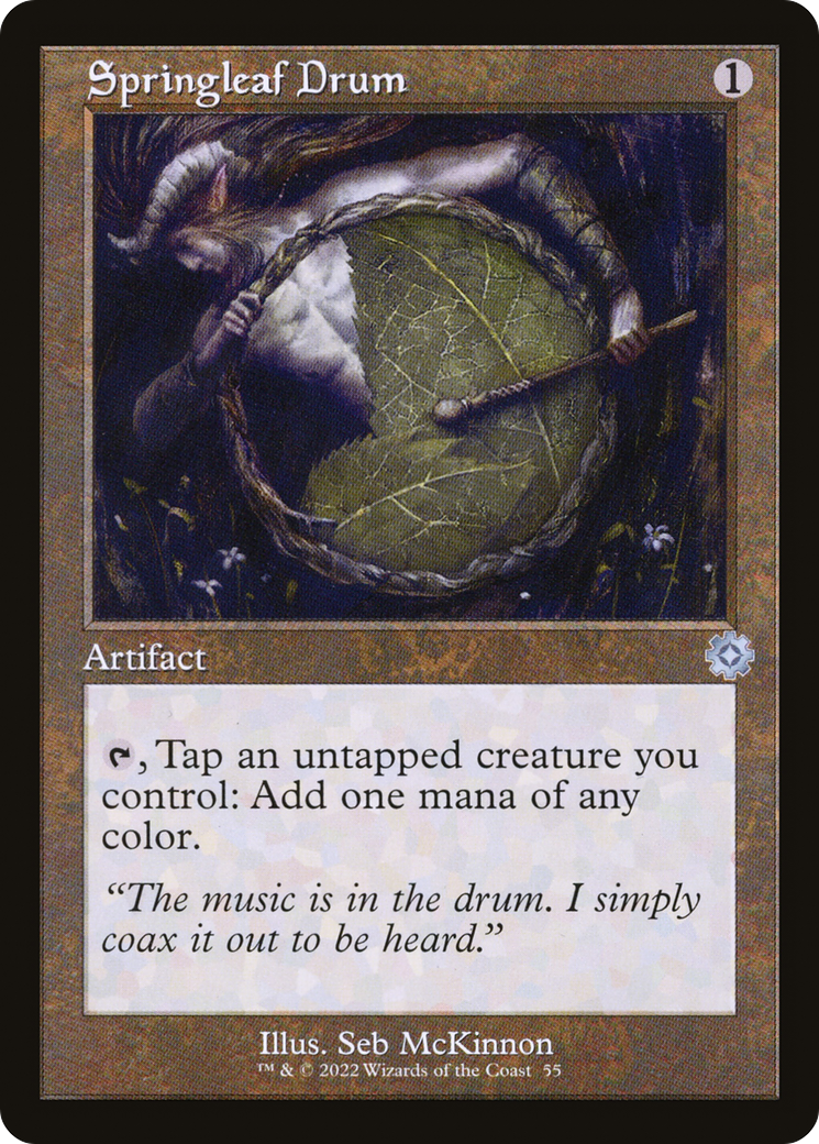 Springleaf Drum (Retro) (055) Foil - The Brothers' War Retro Artifacts