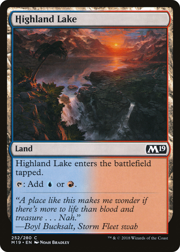 Highland Lake (252) Foil - Core Set 2019