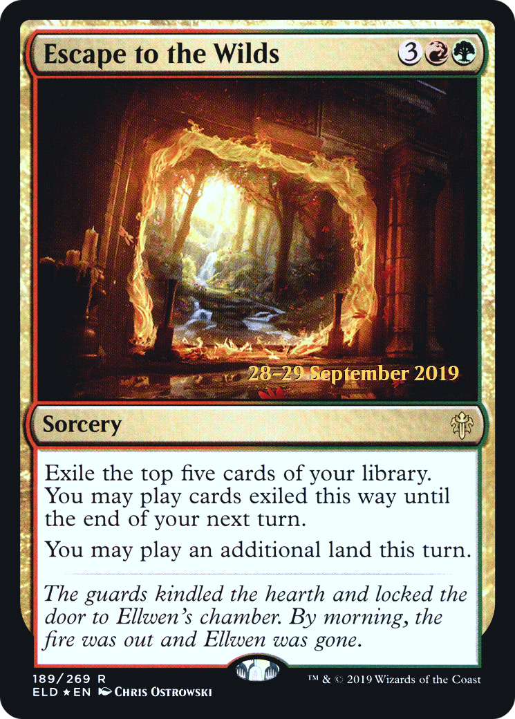 Escape to the Wilds (189s) Foil - Throne of Eldraine Promos