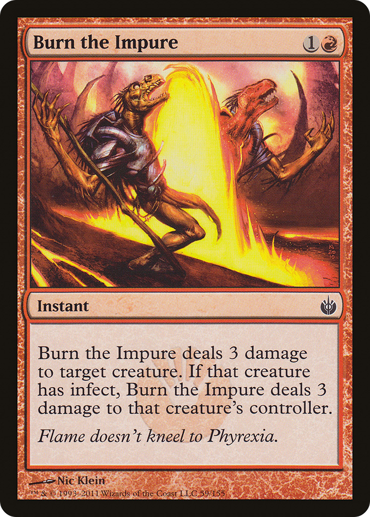 Burn the Impure (059) Foil - Mirrodin Besieged