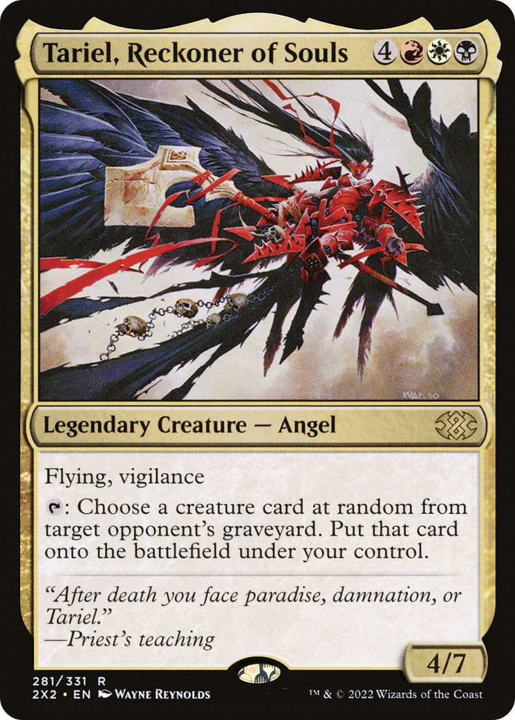 Tariel, Reckoner of Souls (281) Foil - Double Masters 2022