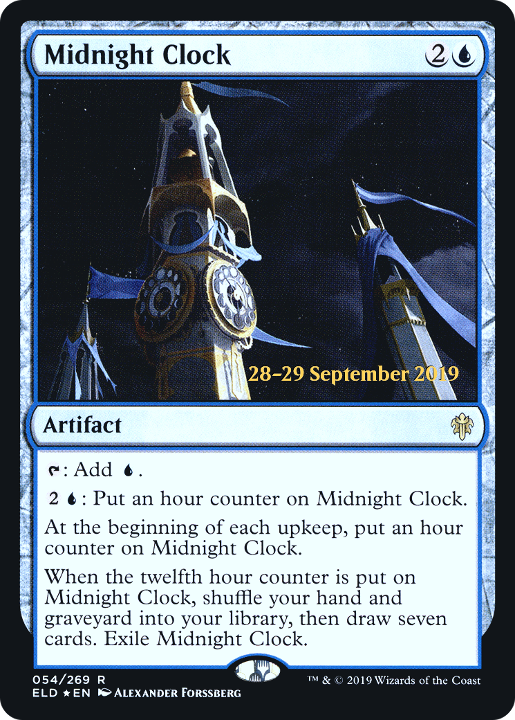 Midnight Clock (054) Foil - Throne of Eldraine Promos