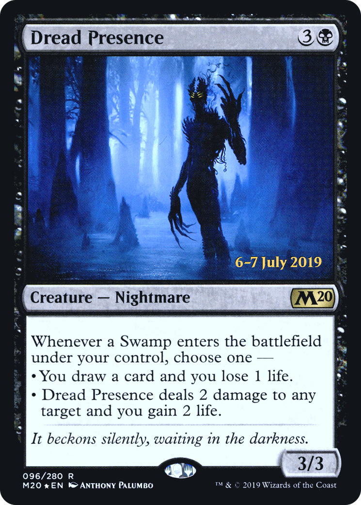 Dread Presence (96s) Foil - Core Set 2020 Promos
