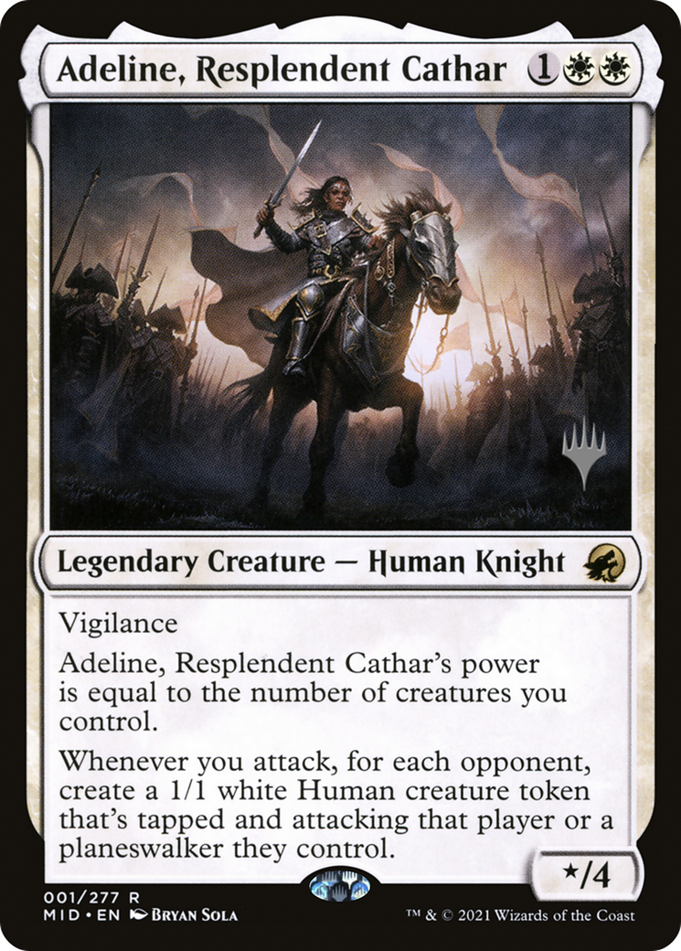 Adeline, Resplendent Cathar (01p) - Innistrad: Midnight Hunt Promos